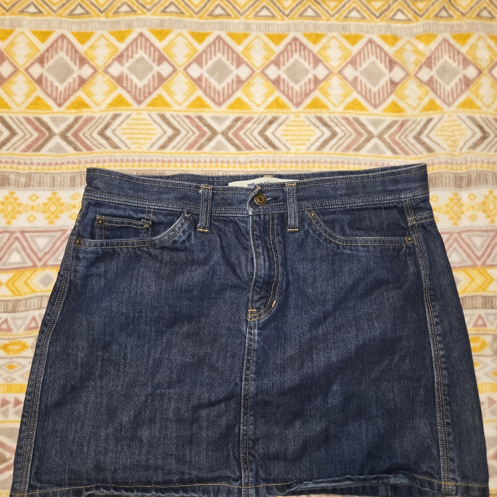 GAP Dark Blue Denim Pencil Skirt